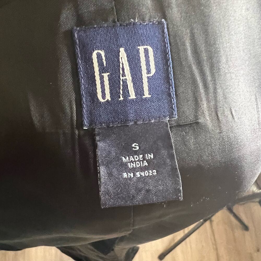 Gap‎ Black Recycled Wool Double Button Coat Women's S - Picture 9 of 9
